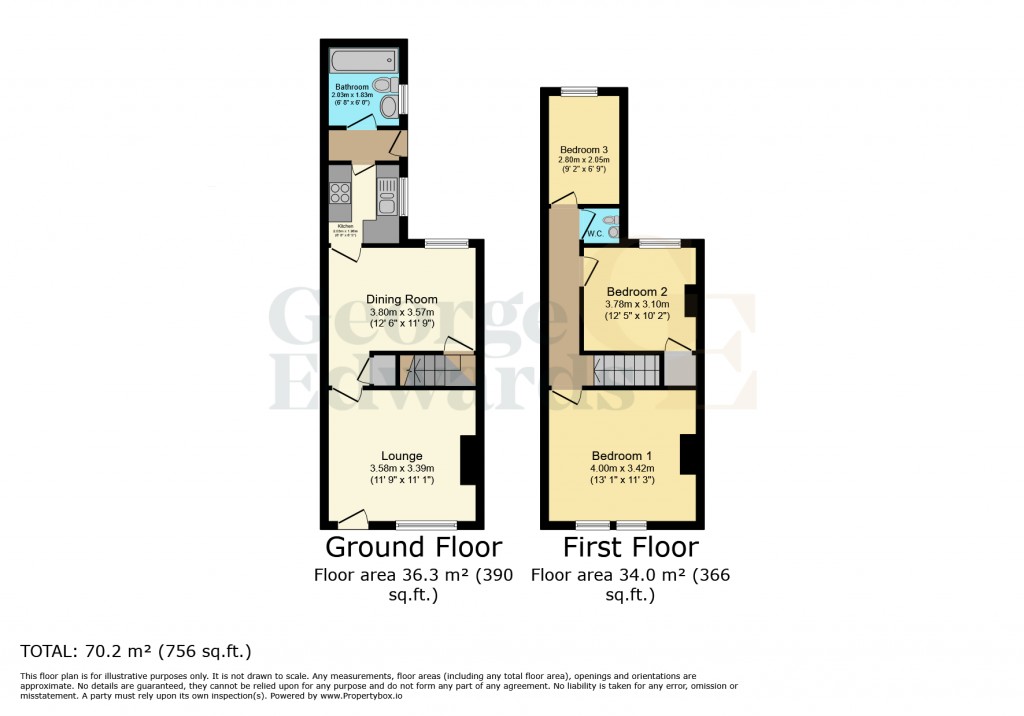 Floorplans For Burder Street, Loughborough, LE11