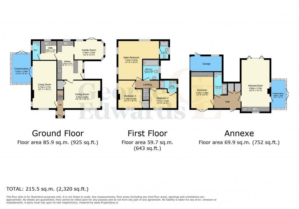 Floorplans For Breach Cottage And Annex Cadley Lane Caldwell DE12 6RJ