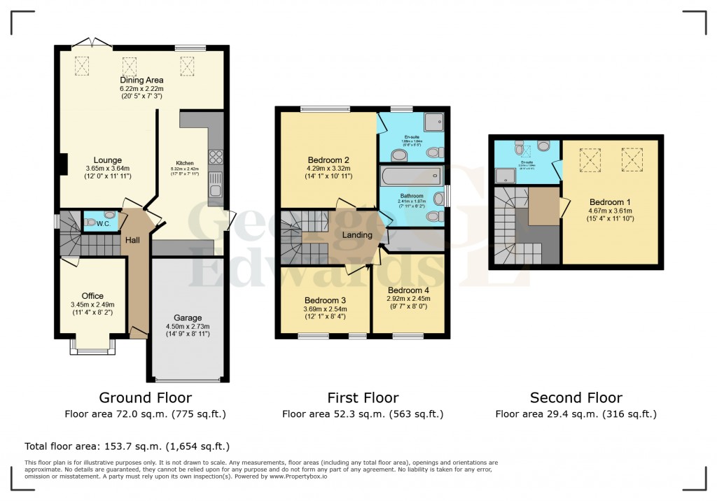 Floorplans For Brick Kiln Croft Measham DE12 7JJ