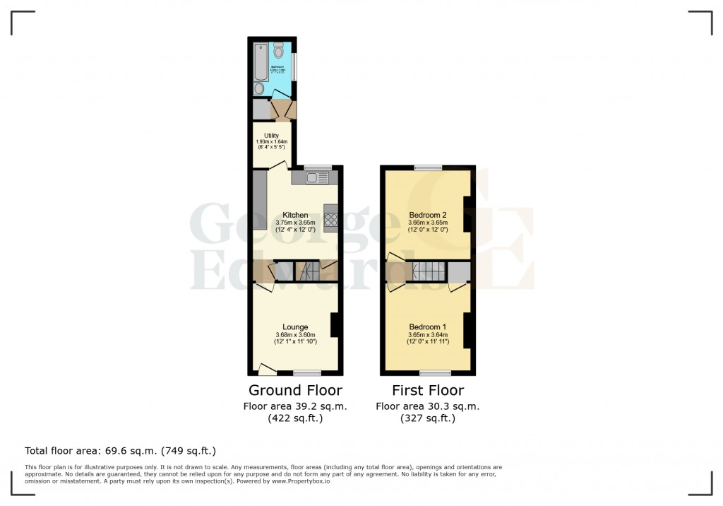 Floorplans For Stanhope Road Swadlincote DE11 9BG