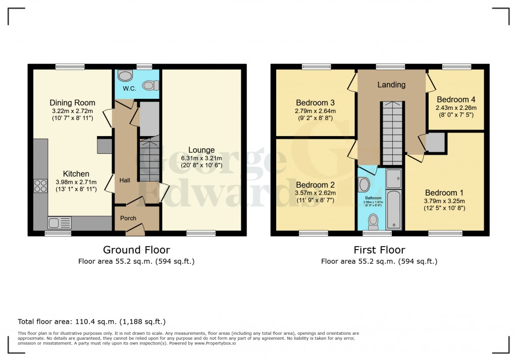 Floorplans For Adams Close, Hartshorne, DE11 7BL.
